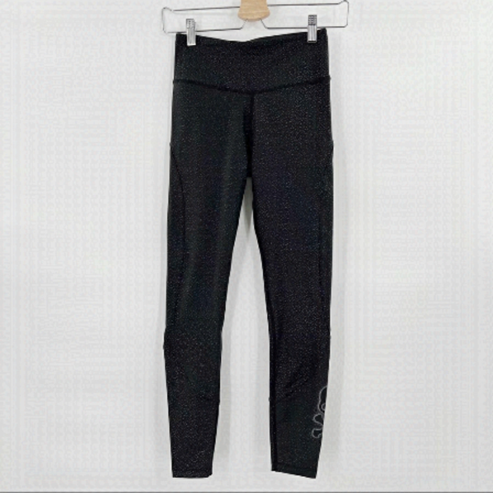 SOULCYCLE high waisted spotted tights with skull size XS